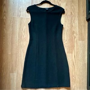 Theory Wool Bland A-Line Black Fesia K Dress Size 6